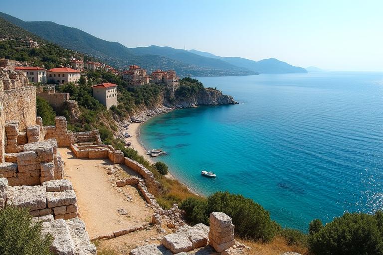 Albania Riviera with ancient sites