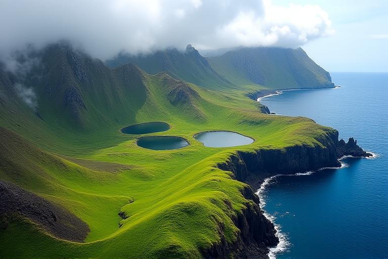 Volcanic landscapes of Azores, Portugal