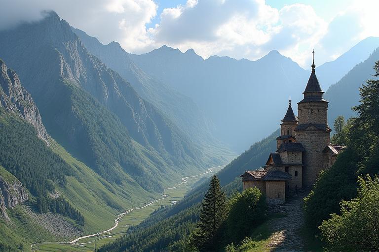 Svaneti mountain villages in Georgia
